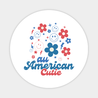 Au American Cutie 4th Of July Usa Magnet